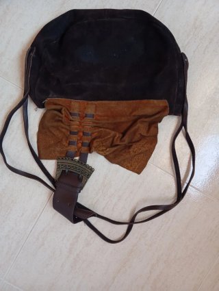 Bolso de hombro de PIEL en marrón