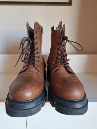 Botines de Piel Color Camel
