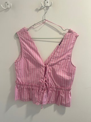 Camisola de tirantes a rayas Zara