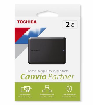Disco Duro Externo Toshiba Canvio Partner 2TB