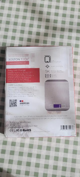 Báscula de cocina Boston Tech 5kg