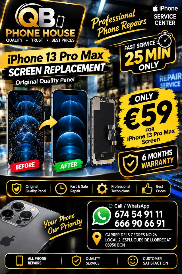 Reparación de pantalla – iPhone 13 Pro Max
