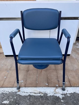 Silla WC Inodoro Portátil Adultos Azul