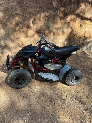 Quad Pocket Bike Motocross Negro/Rojo