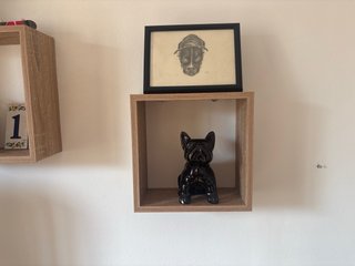 Set di 3 Scaffali Cubo in Legno