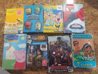 Lote de 8 Barajas de Cartas Infantiles
