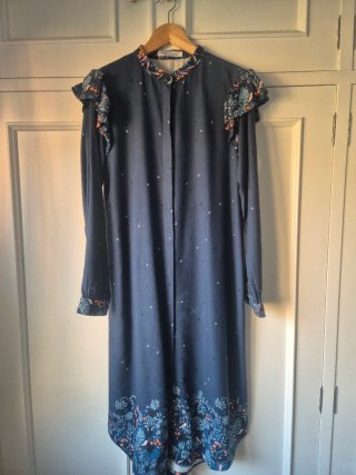 Vestido Andrea Martinez floral azul