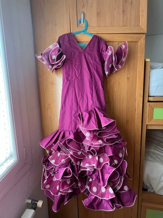 Vestido Flamenca Niña Talla 10