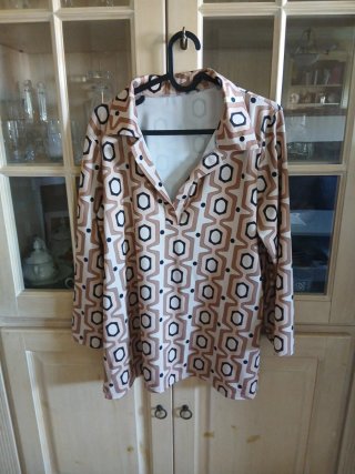 Camiseta Vintage Estampado Geométrico