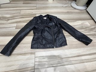 Chaqueta motera niña negra 11 años
