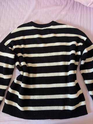 Jersey de rayas blanco y negro