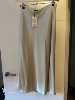 Falda ZARA Beige Talla S