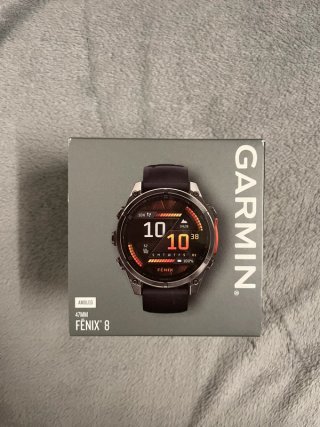 Garmin Fenix 8 AMOLED 47mm Negro/Rojo