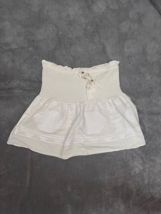 Falda Zara Blanca