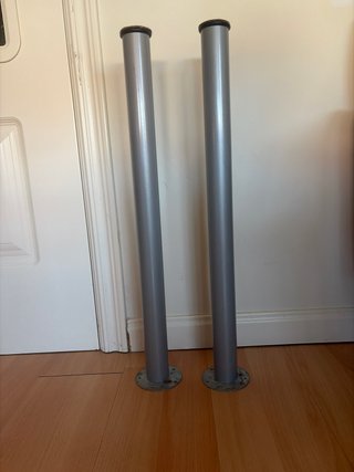 2 Gambe Metalliche Regolabili