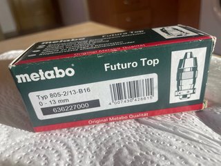 Portabrocas Metabo Futuro Top 0-13mm