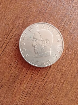 Moneda de Plata Finlandia 1960