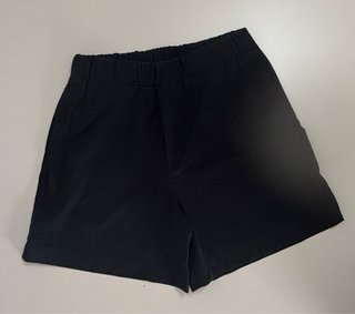 Pantalón bermuda corto Zara negro azul talla S