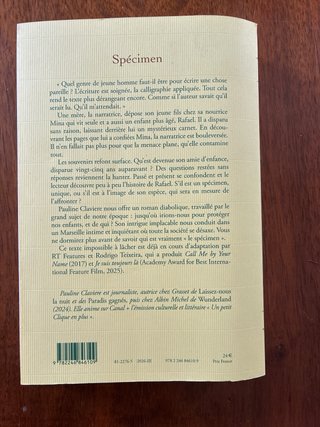 Spécimen: roman