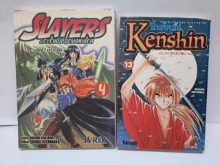 Mangas antiguos de Rurouni Kenshin y Slayers