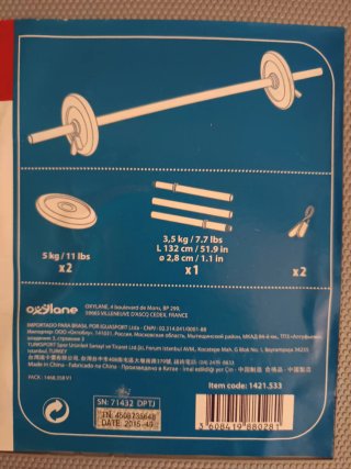 Kit Pesas 30 kg DOMYOS (2 maletines)