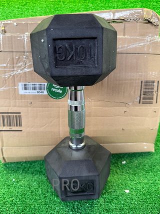 Mancuerna hexagonal FFitness de 10 kg