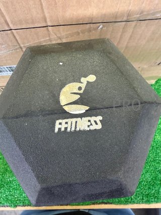 Mancuerna hexagonal FFitness de 10 kg