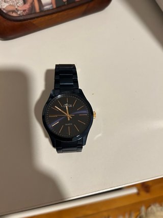 Reloj Lotus Azul y Dorado
