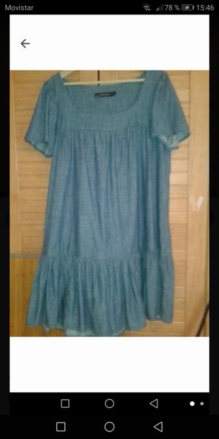 Vestido vaquero Zara XL