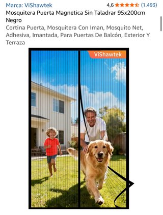 Mosquitera Magnética Puerta 95x200cm