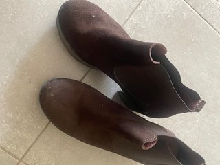 Botines piel marrón T.39
