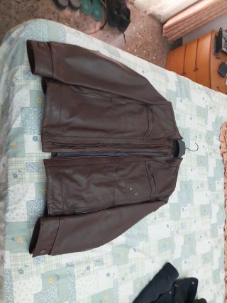 Chaqueta de Piel Marrón
