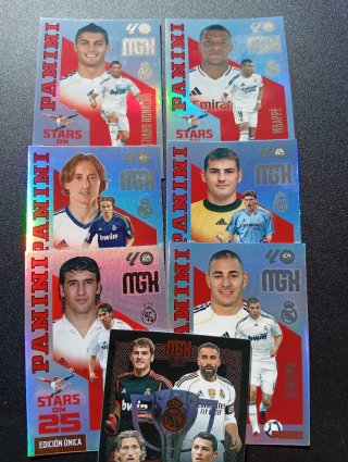 Lote 7 Cromos Panini Stars Real Madrid