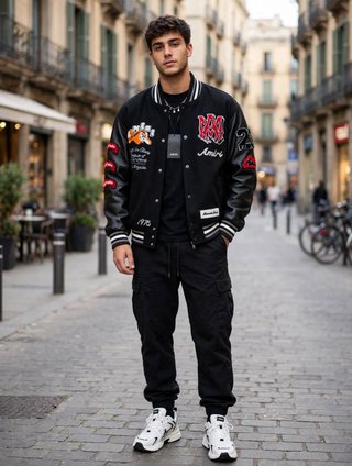 AMIRI Varsity Jacket Tiger 1976 MA Los Angeles - T