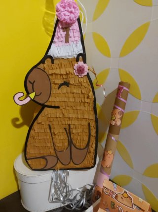Piñata Capibara Fiesta Cumpleaños