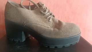 Zapatos  plataforma tacón marrón