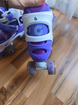 Patines de niña morados talla ajustable