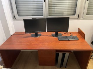 Mesa de escritorio grande de madera 180 x 80
