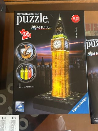 Puzzle 3D Ravensburger Big Ben Night Edition
