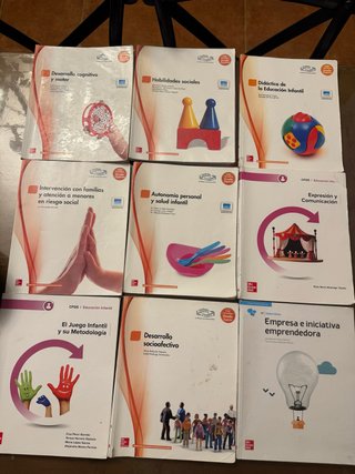 Libros del grado superior de Educacion infantil