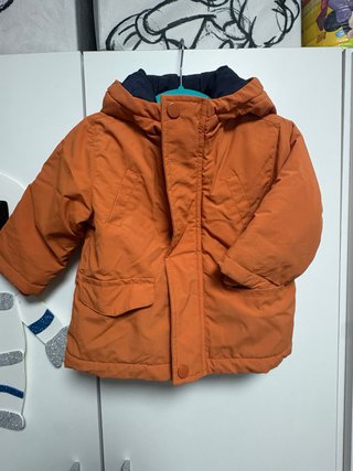 Abrigo Infantil Naranja con Capucha