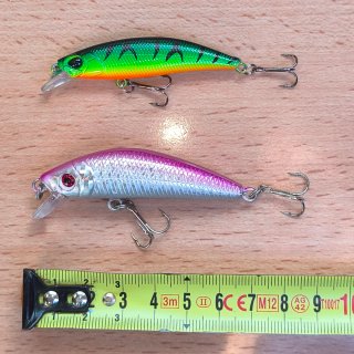 Lote 5 señuelos pesca artificiales nuevos