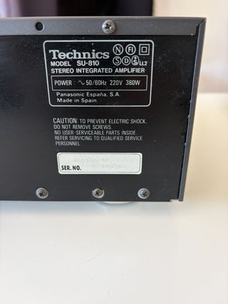 Amplificador Technics SU-810 2x70W vintage