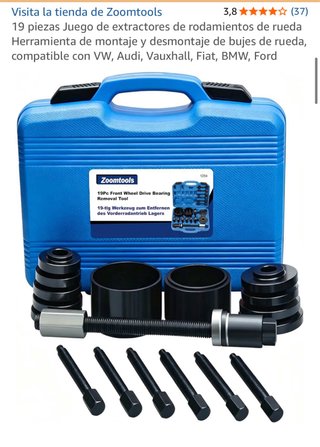 Extractor Rodamientos Rueda 19 Piezas