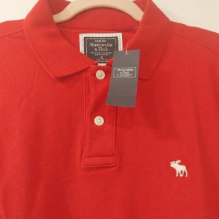 Polo Abercrombie & Fitch Rojo Talla XL