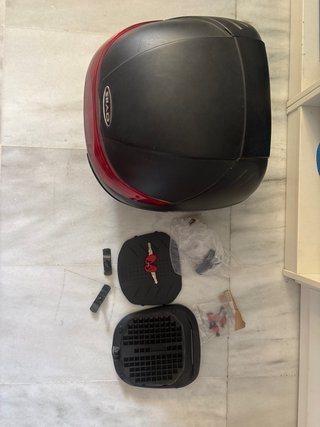 Cofre Moto Shad SH29 Negro y Rojo
