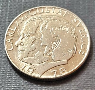 Moneda de Suecia 1978 Carl XVI Gustaf