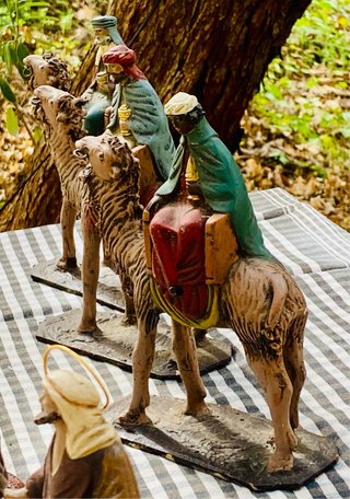 Lote figuras belén pesebre variadas