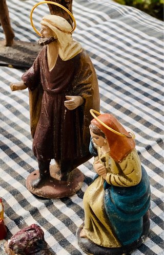 Lote figuras belén pesebre variadas