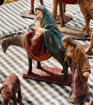 Lote figuras belén pesebre variadas